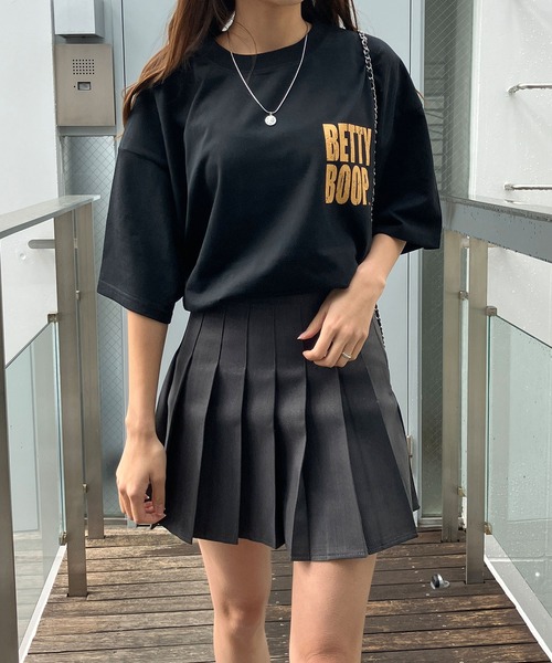 GLAMOROUS JANE(グラマラスジェーン)の「BETTTY BOOPバックプリントオーバーサイズTシャツ(Tシャツ/カットソー・レディース・オフホワイト/チャコールグレー/ブラック・FREE)」の16枚目の写真