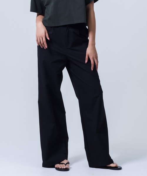 Hurley (ハーレー)の「【Hurley:ハーレー】W RIPSTOP WIDE PANTS レディースワイドパンツ 水陸両用(その他パンツ・レディース・ブラック/ネイビー/オレンジ/ホワイト/カーキブラウン/グリーン系その他・MEDIUM/LARGE/SMALL)」の1枚目の写真