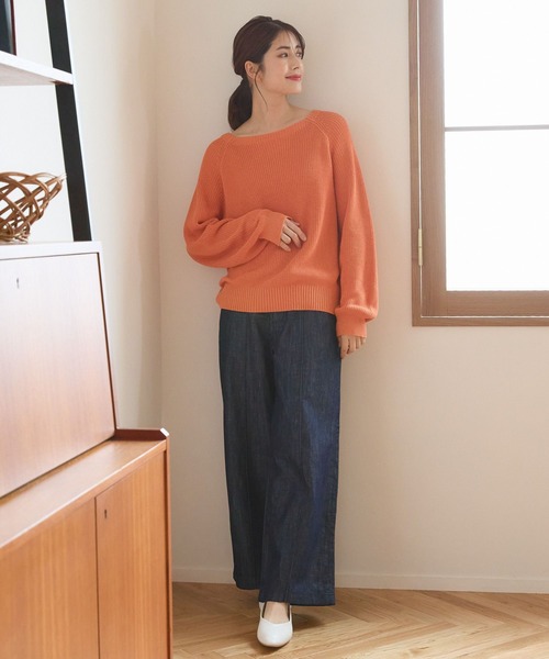 Elura（エルーラ）の「サマーワイドデニム／104297（デニムパンツ・レディース・ブルー/ネイビー・SMALL/X-LARGE/LARGE/MEDIUM）」の22枚目の写真