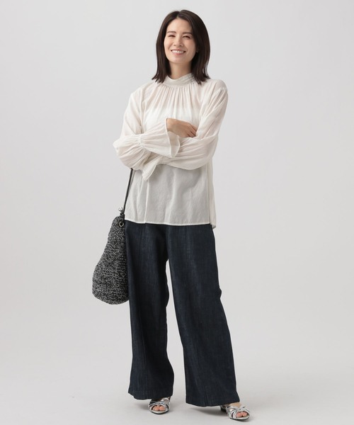 Elura（エルーラ）の「サマーワイドデニム／104297（デニムパンツ・レディース・ブルー/ネイビー・SMALL/X-LARGE/LARGE/MEDIUM）」の21枚目の写真