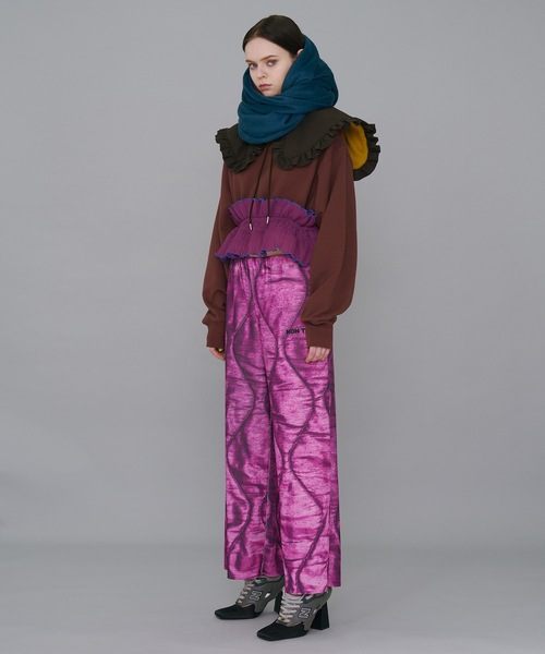 NON TOKYO（ノントーキョー）の「PRINT RIB WIDE PANTS（その他