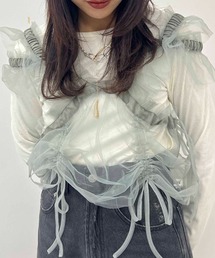 byYOUANCE（バイユアンス）の「マルチWAYチュールフリルビスチェ（ベスト）」