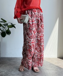 【WEB限定】 ペイズリー柄プリントパンツ