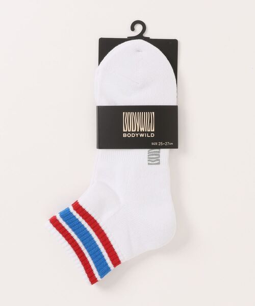 BODY WILD(ボディーワイルド)の「BODY WILD/ボディワイルド 靴下 ショート丈(ソックス/靴下・メンズ・イエロー/ホワイト系その他/グリーン/ブルー・25-27CM)」の3枚目の写真