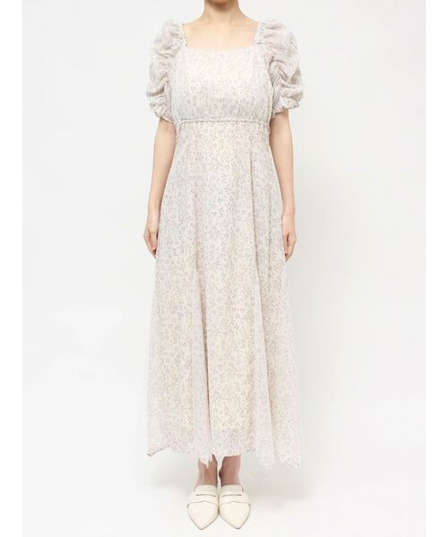 CALNAMUR(カルナムール)の「リトルフラワーレディーワンピース(ワンピース・レディース・アイボリー/ブラック・FREE)」の5枚目の写真