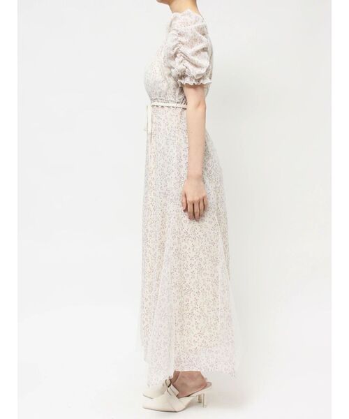 CALNAMUR(カルナムール)の「リトルフラワーレディーワンピース(ワンピース・レディース・アイボリー/ブラック・FREE)」の6枚目の写真