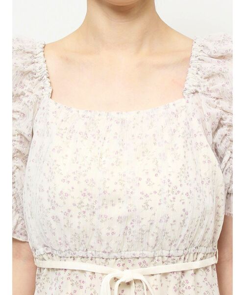 CALNAMUR(カルナムール)の「リトルフラワーレディーワンピース(ワンピース・レディース・アイボリー/ブラック・FREE)」の8枚目の写真