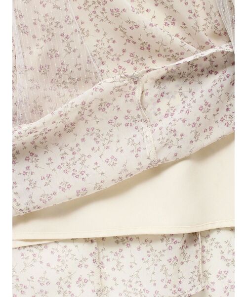 CALNAMUR(カルナムール)の「リトルフラワーレディーワンピース(ワンピース・レディース・アイボリー/ブラック・FREE)」の12枚目の写真