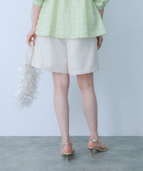 HEYUMM（ヘユム）の「ウエストデザインハーフパンツ（その他パンツ・レディース・アイボリー/ブラック/ネイビー・SMALL/MEDIUM）」の10枚目の写真