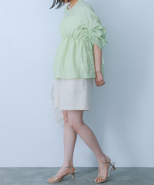 HEYUMM（ヘユム）の「ウエストデザインハーフパンツ（その他パンツ・レディース・アイボリー/ブラック/ネイビー・SMALL/MEDIUM）」の13枚目の写真