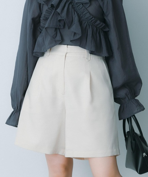 HEYUMM（ヘユム）の「ウエストデザインハーフパンツ（その他パンツ・レディース・アイボリー/ブラック/ネイビー・SMALL/MEDIUM）」の14枚目の写真