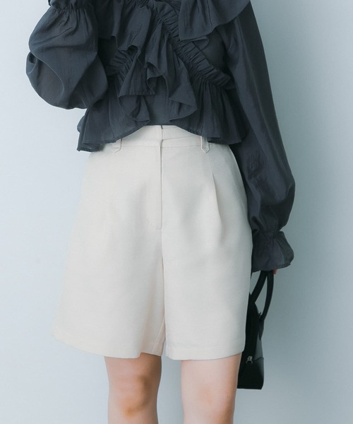 HEYUMM（ヘユム）の「ウエストデザインハーフパンツ（その他パンツ・レディース・アイボリー/ブラック/ネイビー・SMALL/MEDIUM）」の15枚目の写真