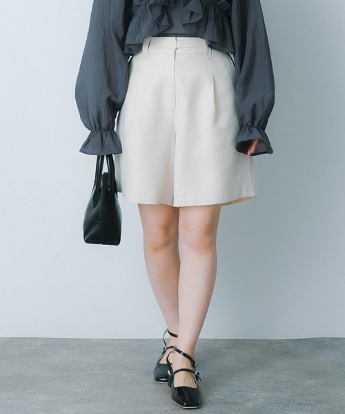 HEYUMM（ヘユム）の「ウエストデザインハーフパンツ（その他パンツ・レディース・アイボリー/ブラック/ネイビー・SMALL/MEDIUM）」の17枚目の写真