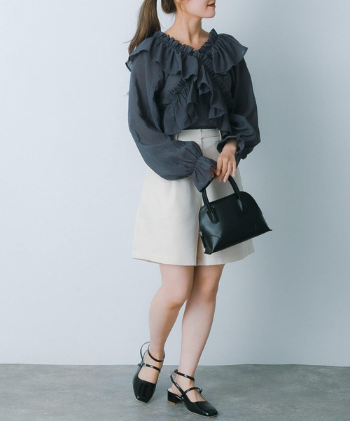 HEYUMM（ヘユム）の「ウエストデザインハーフパンツ（その他パンツ・レディース・アイボリー/ブラック/ネイビー・SMALL/MEDIUM）」の18枚目の写真