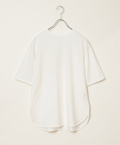 LBC（エルビーシー）の「シルケット裾ラウンドTee（Tシャツ/カットソー・レディース・ブルー/ブラック/ホワイト/ベージュ・M/L）」の9枚目の写真