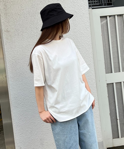 LBC（エルビーシー）の「シルケット裾ラウンドTee（Tシャツ/カットソー・レディース・ブルー/ブラック/ホワイト/ベージュ・M/L）」の18枚目の写真