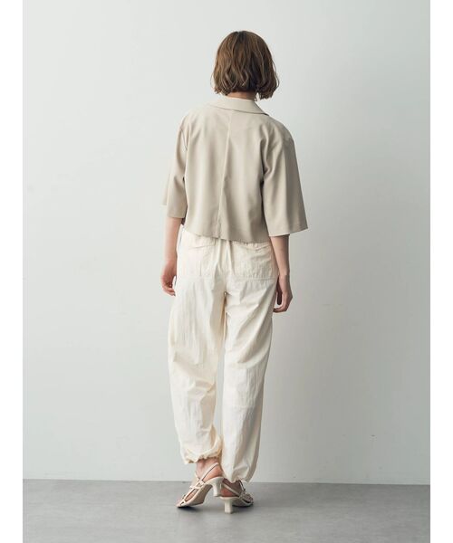 YECCA VECCA（イェッカヴェッカ）の「5分袖クロップドジャケット（テーラードジャケット・レディース・モカ/ベージュ・FREE）」の9枚目の写真