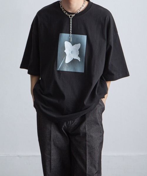 NILWAY（ニルウェイ）の「アソートデザイン オーバーサイズ 半袖 Tシャツ / フロントプリント アソートデザインTシャツ（Tシャツ/カットソー・メンズ・ホワイト/ブラック系1/ネイビー/ブラック系/ブラック/ホワイト系/ホワイト系1/ネイビー系・MEDIUM/LARGE）」の5枚目の写真