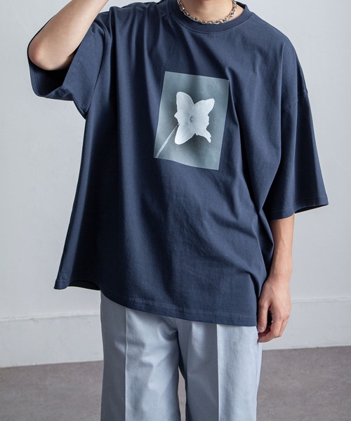 NILWAY（ニルウェイ）の「アソートデザイン オーバーサイズ 半袖 Tシャツ / フロントプリント アソートデザインTシャツ（Tシャツ/カットソー・メンズ・ホワイト/ブラック系1/ネイビー/ブラック系/ブラック/ホワイト系/ホワイト系1/ネイビー系・MEDIUM/LARGE）」の8枚目の写真