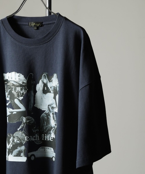 NILWAY（ニルウェイ）の「アソートデザイン オーバーサイズ 半袖 Tシャツ / フロントプリント アソートデザインTシャツ（Tシャツ/カットソー・メンズ・ホワイト/ブラック系1/ネイビー/ブラック系/ブラック/ホワイト系/ホワイト系1/ネイビー系・MEDIUM/LARGE）」の10枚目の写真