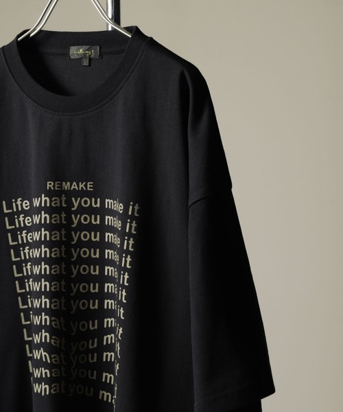 NILWAY（ニルウェイ）の「アソートデザイン オーバーサイズ 半袖 Tシャツ / フロントプリント アソートデザインTシャツ（Tシャツ/カットソー・メンズ・ホワイト/ブラック系1/ネイビー/ブラック系/ブラック/ホワイト系/ホワイト系1/ネイビー系・MEDIUM/LARGE）」の9枚目の写真