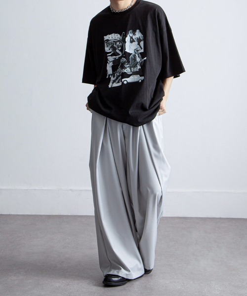 オーシャンウェイル半袖Tシャツ 2カラー UNISEX セール】アソートデザイン オーバーサイズ 半袖 Tシャツ