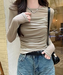 Girly Doll（ガーリードール）の「ビスチェドッキング風カットソー（Tシャツ/カットソー）」