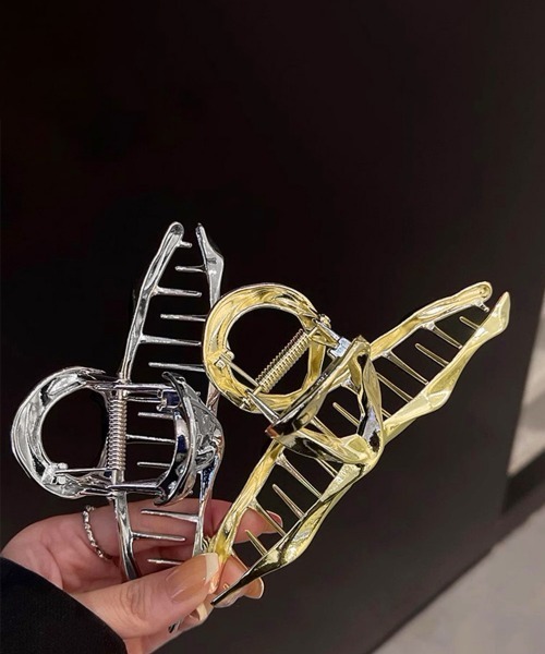 Miniministore（ミニミニストア）の「ヘアクリップ ウェーブ バンスクリップ（バレッタ/ヘアクリップ・レディース・ゴールド/シルバー・FREE）」の12枚目の写真