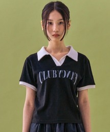 A'GEM/9 × .kom 『 FANCY CLUB/ファンシークラブ』 BLOCK V-NECK COLLAR JERSEY/カラージャージ