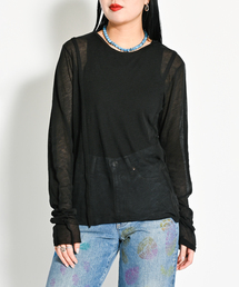CITYSHOP | SHEER CUT T-SHIRTS：カットソー(Tシャツ/カットソー)