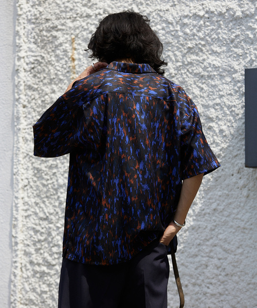 JOURNAL STANDARD（ジャーナルスタンダード）の「ネイティブパターン S/S シャツ（シャツ/ブラウス・メンズ・ブラック系その他/ブラック/アイボリー/サックスブルー/ベージュ・MEDIUM/LARGE）」の10枚目の写真