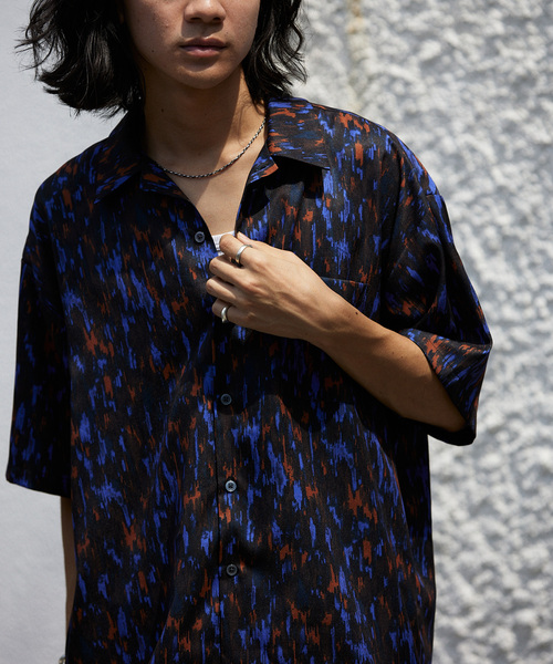 JOURNAL STANDARD（ジャーナルスタンダード）の「ネイティブパターン S/S シャツ（シャツ/ブラウス・メンズ・ブラック系その他/ブラック/アイボリー/サックスブルー/ベージュ・MEDIUM/LARGE）」の12枚目の写真