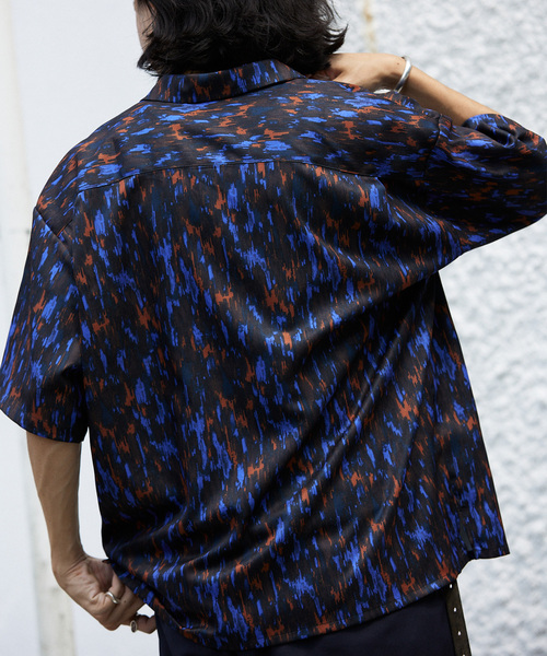 JOURNAL STANDARD（ジャーナルスタンダード）の「ネイティブパターン S/S シャツ（シャツ/ブラウス・メンズ・ブラック系その他/ブラック/アイボリー/サックスブルー/ベージュ・MEDIUM/LARGE）」の16枚目の写真