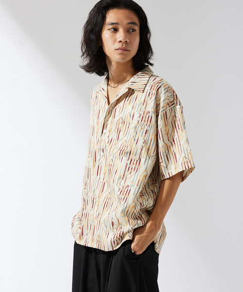 JOURNAL STANDARD（ジャーナルスタンダード）の「ネイティブパターン S/S シャツ（シャツ/ブラウス・メンズ・ブラック系その他/ブラック/アイボリー/サックスブルー/ベージュ・MEDIUM/LARGE）」の22枚目の写真