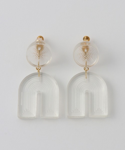 ROPE'（ロペ）の「ウェービングモチーフイヤリング【メディア掲載】（イヤリング・レディース・ブルー系その他4/イエロー/ホワイト系その他・FREE）」の9枚目の写真