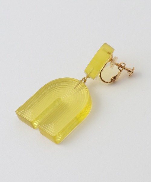 ROPE'（ロペ）の「ウェービングモチーフイヤリング【メディア掲載】（イヤリング・レディース・ブルー系その他4/イエロー/ホワイト系その他・FREE）」の6枚目の写真