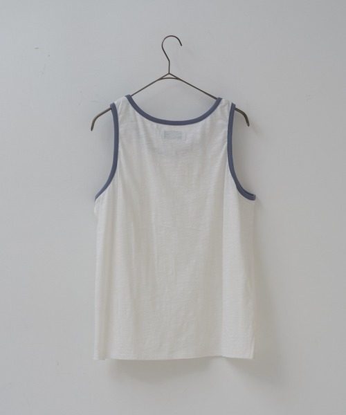 WHIMSIC（ウィムジック）の「【UNISEX】コットンスラブヤーンタンクトップ（タンクトップ・メンズ・オレンジ/ホワイト/グレー・FREE）」の5枚目の写真