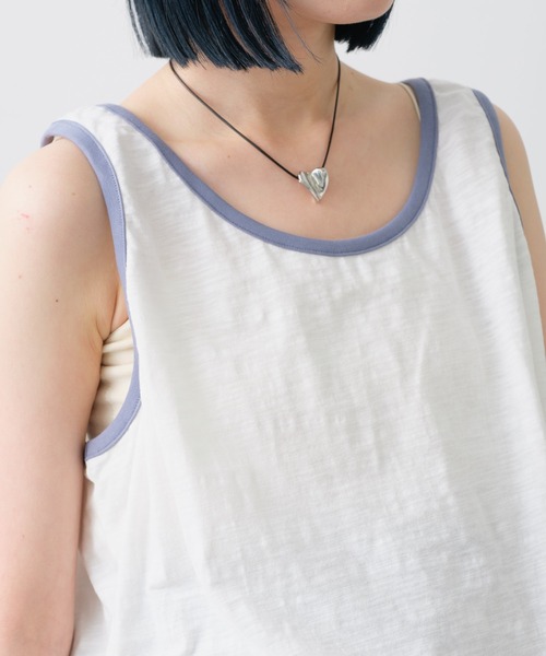 WHIMSIC（ウィムジック）の「【UNISEX】コットンスラブヤーンタンクトップ（タンクトップ・メンズ・オレンジ/ホワイト/グレー・FREE）」の15枚目の写真