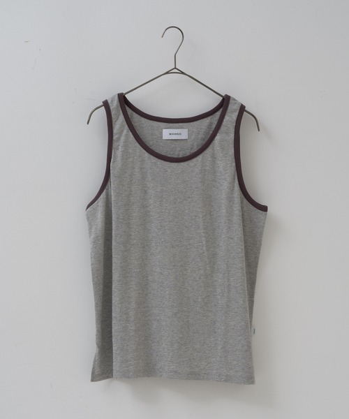 WHIMSIC（ウィムジック）の「【UNISEX】コットンスラブヤーンタンクトップ（タンクトップ・メンズ・オレンジ/ホワイト/グレー・FREE）」の17枚目の写真