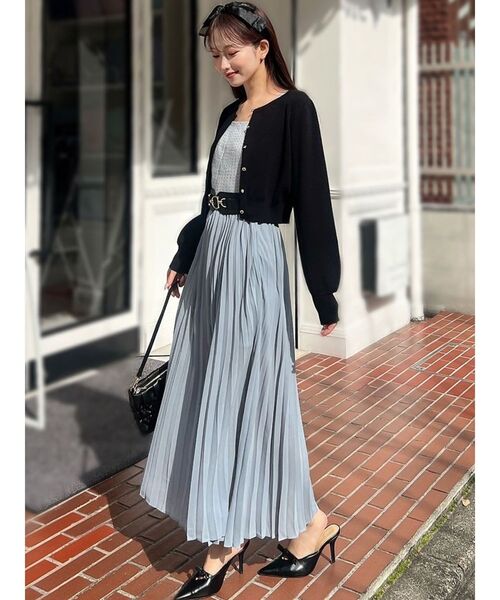 RESEXXY（リゼクシー）の「ツイードレイヤードワンピース（ワンピース