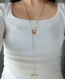 ebine | 金属アレルギー/bar motif 2way necklace/サージカルステンレス(ネックレス)