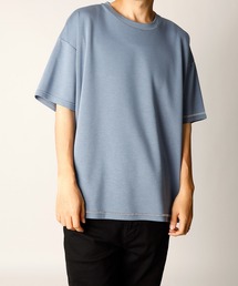 「INASTUDIOS SELECT」ダンボールニット ステッチング クルーTシャツ