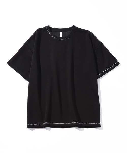 INASTUDIOS ZOO(イーナストゥディオスズー)の「「INASTUDIOS SELECT」ダンボールニット ステッチング クルーTシャツ(Tシャツ/カットソー・メンズ・ホワイト/サックスブルー/ブラック・LARGE/X-LARGE/MEDIUM)」の14枚目の写真