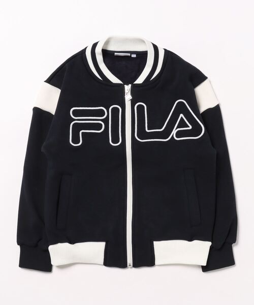 セール】FILA｜フィラのスタジャン（ブルー・ネイビー/青色系・前面