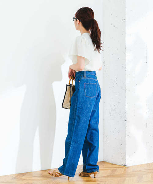 F by ROSSO(エフバイロッソ)の「F by ROSSO 撥水ギャザースリーブブラウス(シャツ/ブラウス・レディース・オフホワイト/ネイビー・FREE)」の10枚目の写真