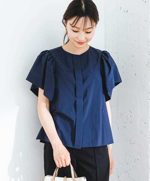 F by ROSSO(エフバイロッソ)の「F by ROSSO 撥水ギャザースリーブブラウス(シャツ/ブラウス・レディース・オフホワイト/ネイビー・FREE)」の18枚目の写真