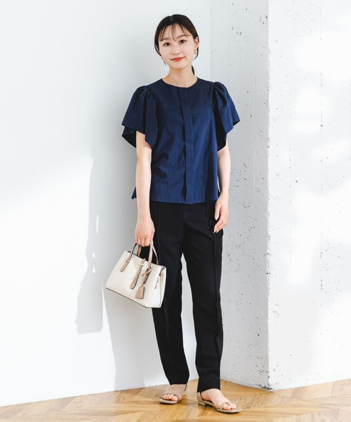 F by ROSSO(エフバイロッソ)の「F by ROSSO 撥水ギャザースリーブブラウス(シャツ/ブラウス・レディース・オフホワイト/ネイビー・FREE)」の22枚目の写真