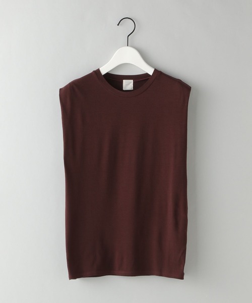 e/rm（イーアールエム）の「【e/rm】ショルダータックTシャツ_ノースリーブ（Tシャツ/カットソー・レディース・ブラウン/アイボリー/ブラック/グレー/ブラック系その他2・FREE）」の5枚目の写真