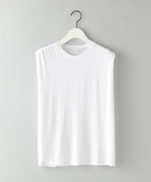 e/rm（イーアールエム）の「【e/rm】ショルダータックTシャツ_ノースリーブ（Tシャツ/カットソー・レディース・ブラウン/アイボリー/ブラック/グレー/ブラック系その他2・FREE）」の2枚目の写真