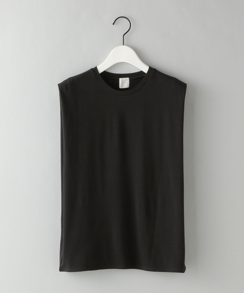 e/rm（イーアールエム）の「【e/rm】ショルダータックTシャツ_ノースリーブ（Tシャツ/カットソー・レディース・ブラウン/アイボリー/ブラック/グレー/ブラック系その他2・FREE）」の3枚目の写真